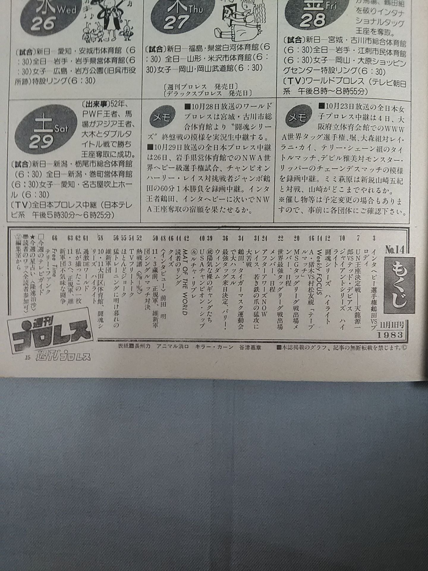 週刊プロレス14