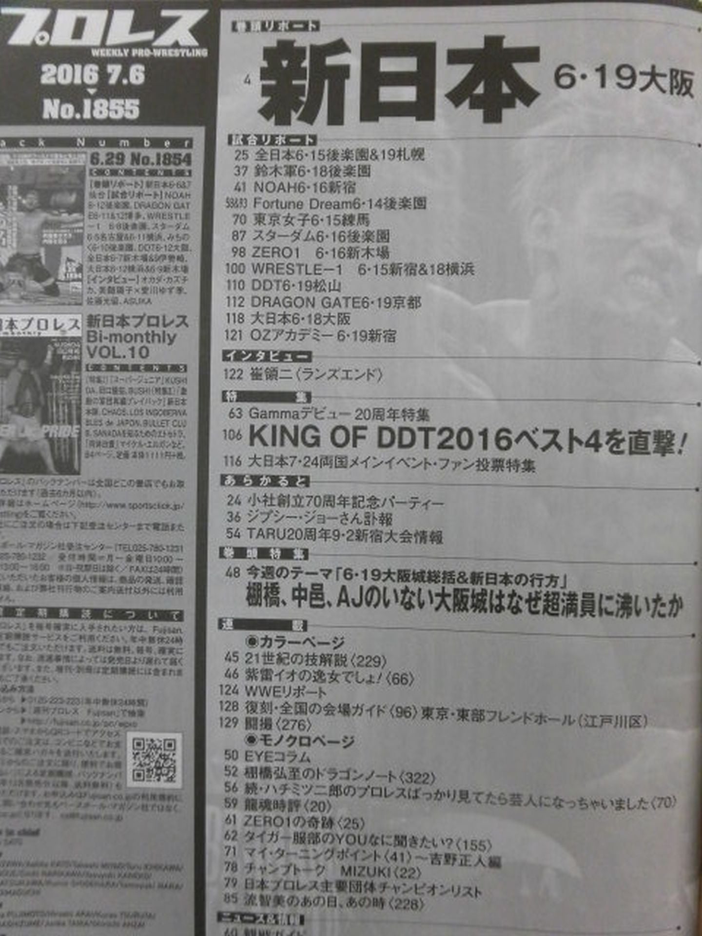 Weekly Pro Wrestling 1855
