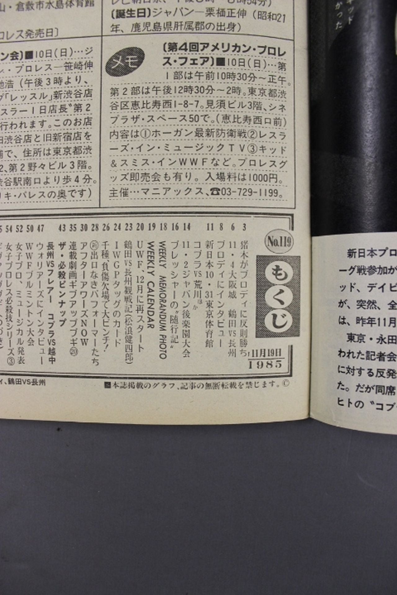 週刊プロレス119
