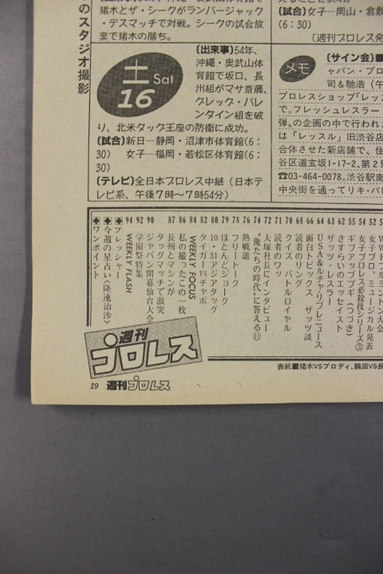 週刊プロレス119