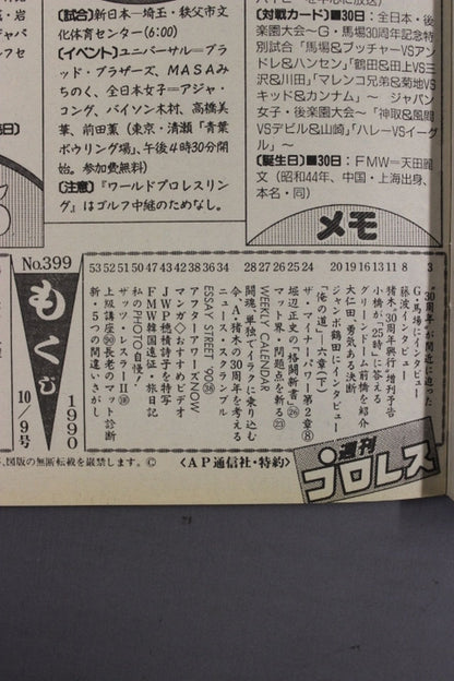 週刊プロレス399