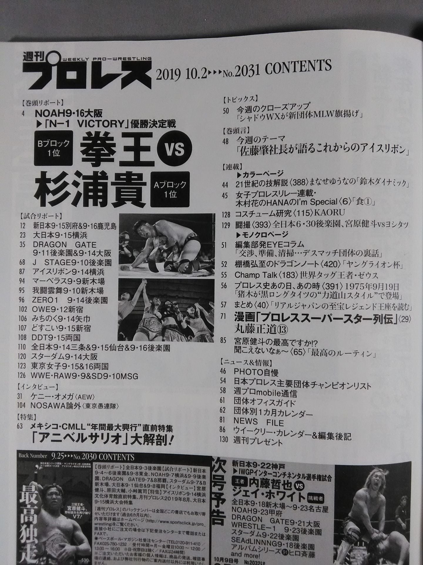 週刊プロレス2031