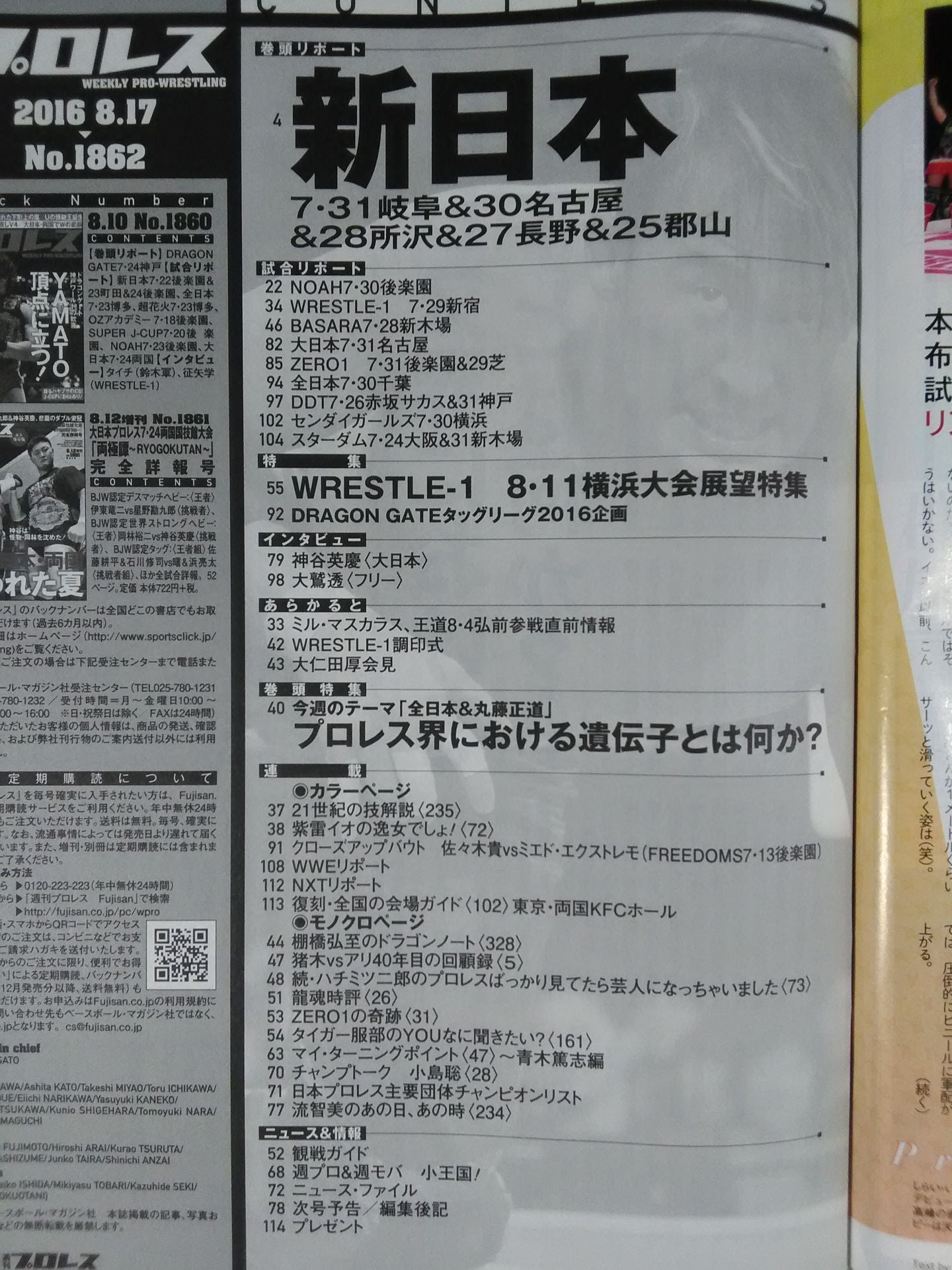 Weekly Pro Wrestling 1862