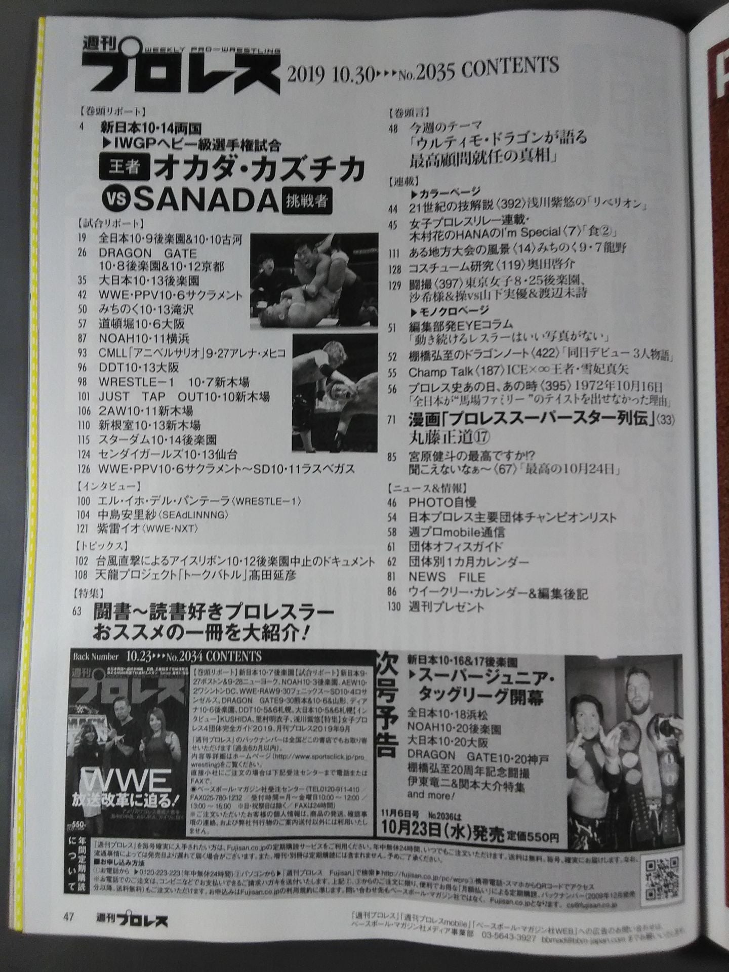 週刊プロレス2035