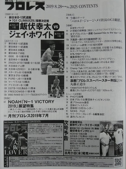週刊プロレス2025