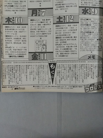 週刊プロレス641