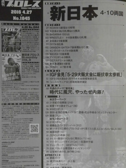 Weekly Pro Wrestling 1845