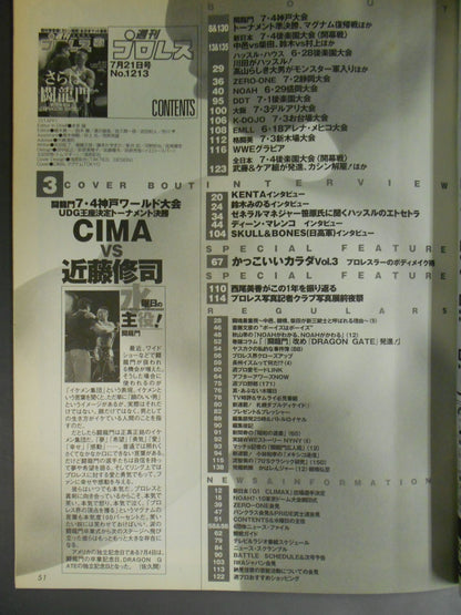 週刊プロレス1213