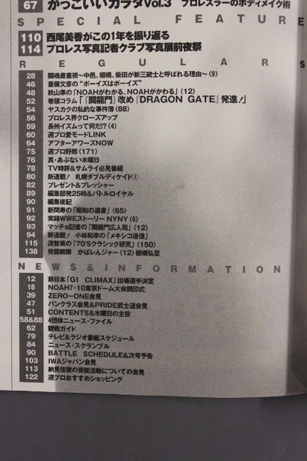 週刊プロレス1213