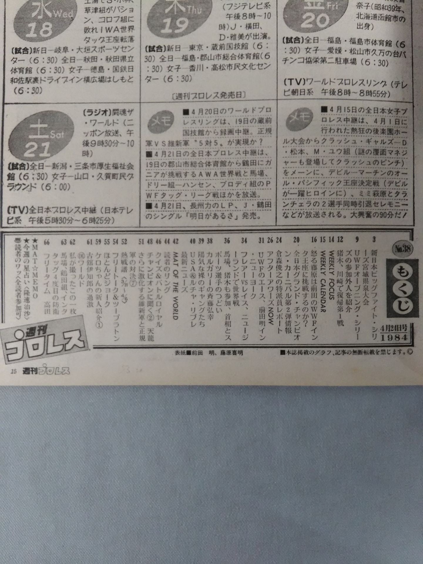 Weekly Pro Wrestling 38