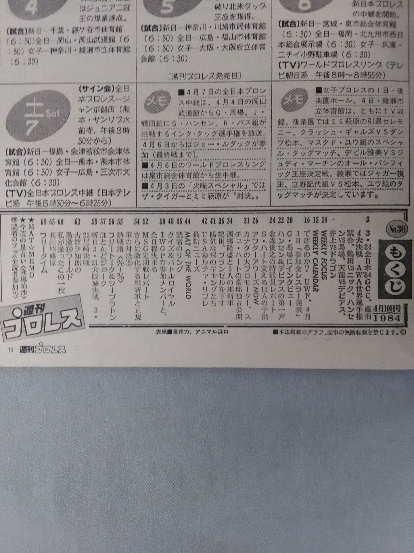 週刊プロレス36