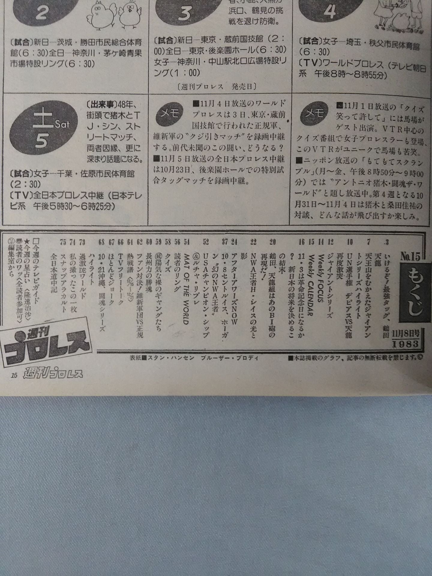 週刊プロレス15