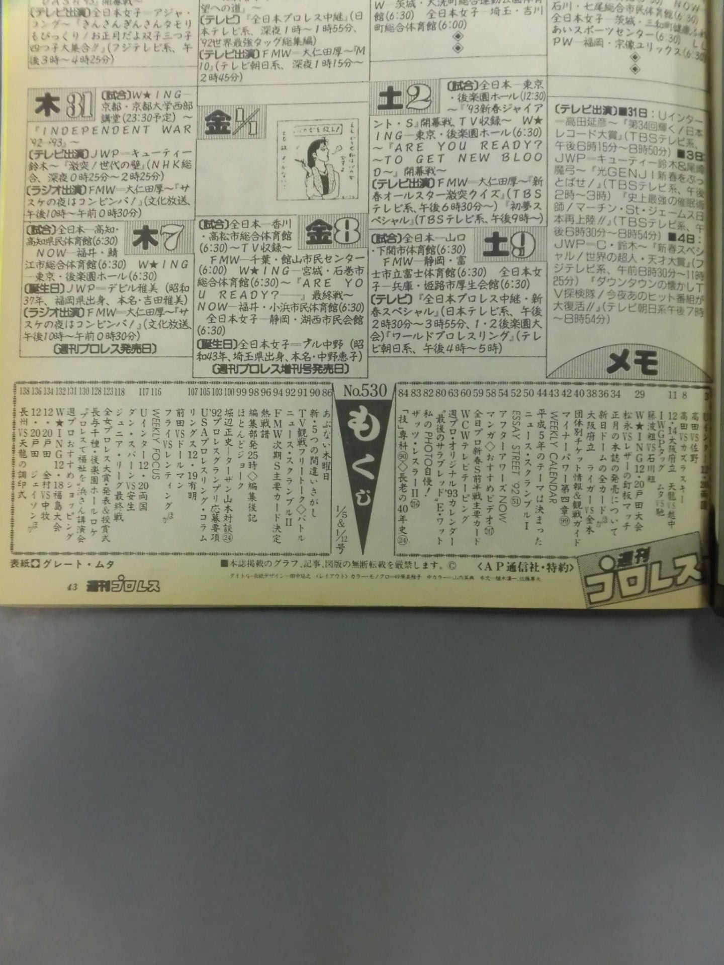 週刊プロレス530