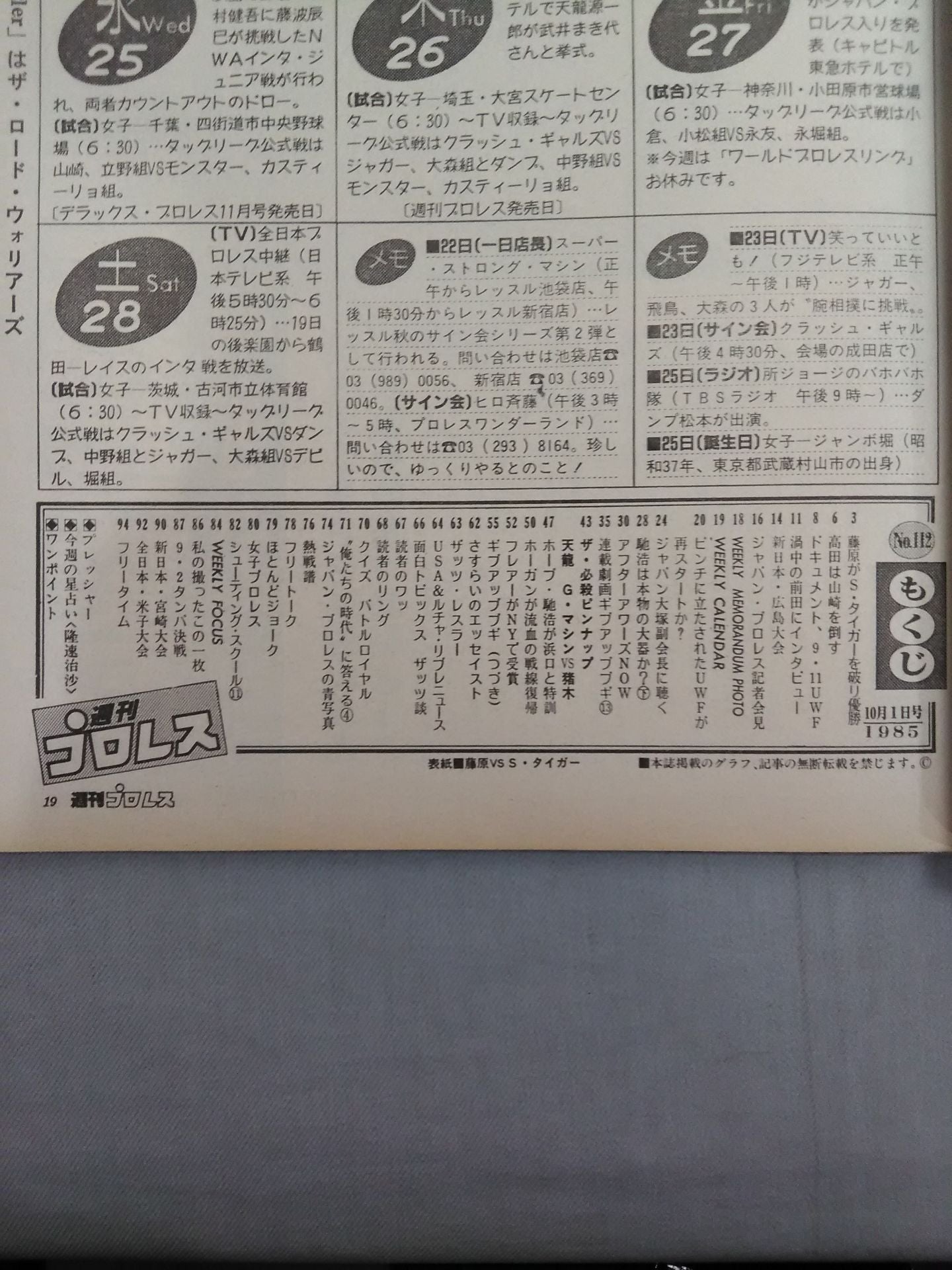 週刊プロレス112