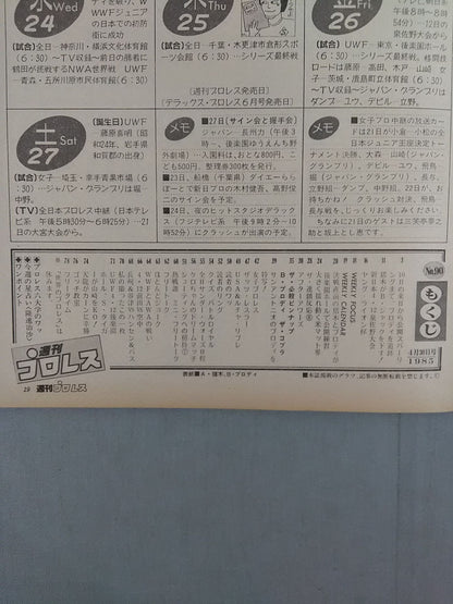 週刊プロレス90