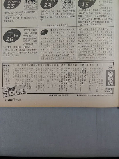 Weekly Pro Wrestling 84
