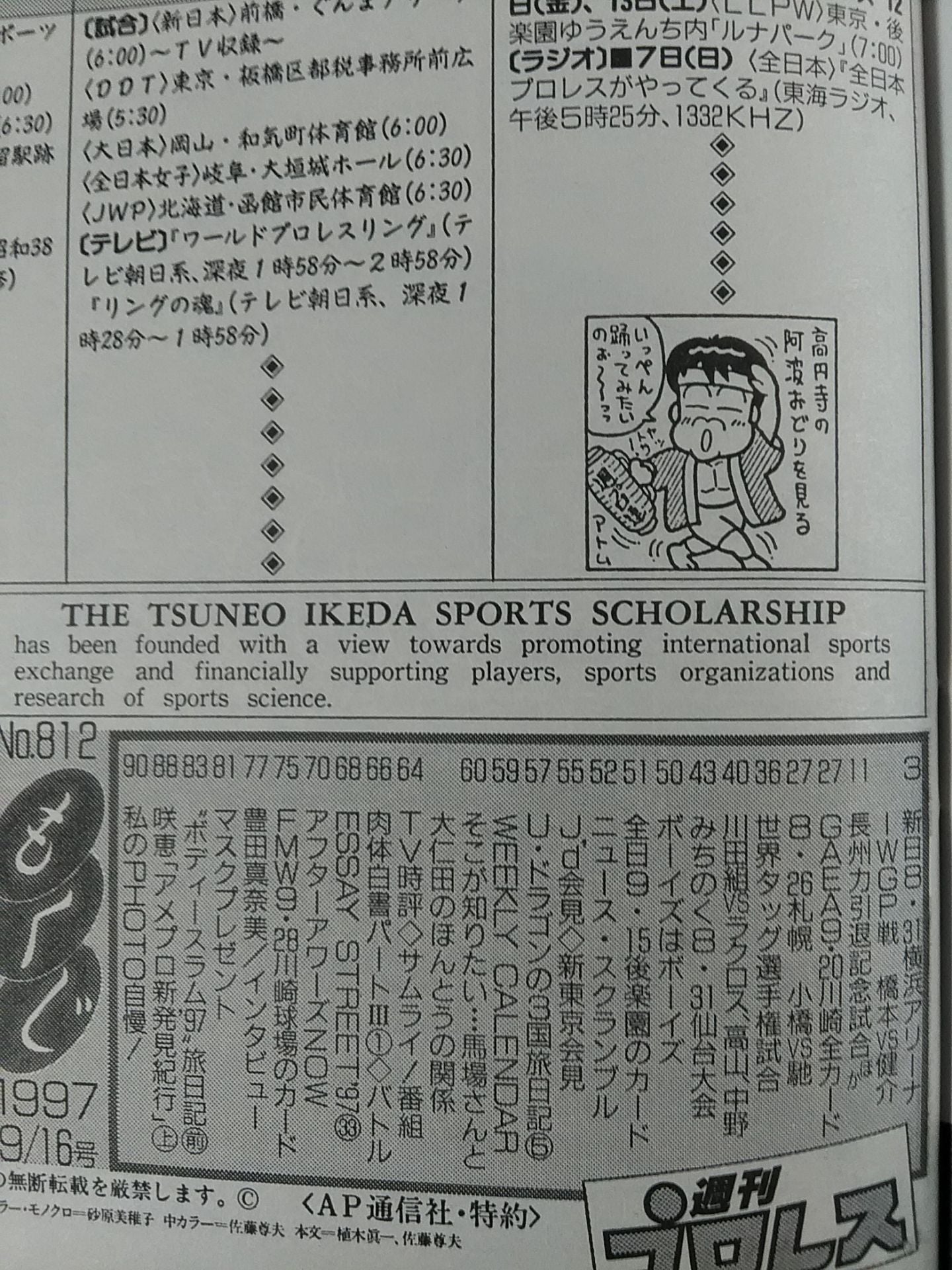 週刊プロレス812
