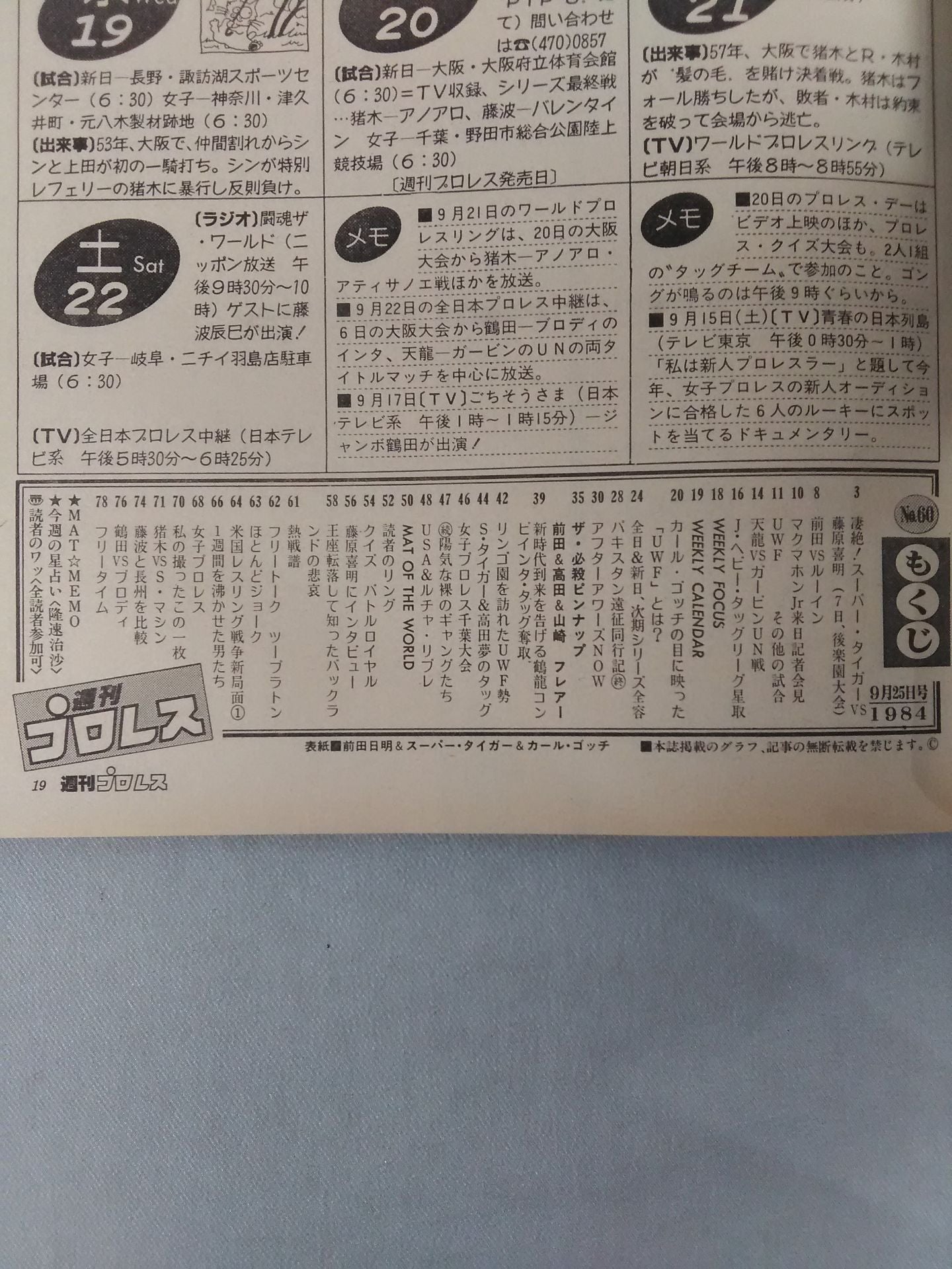 週刊プロレス60