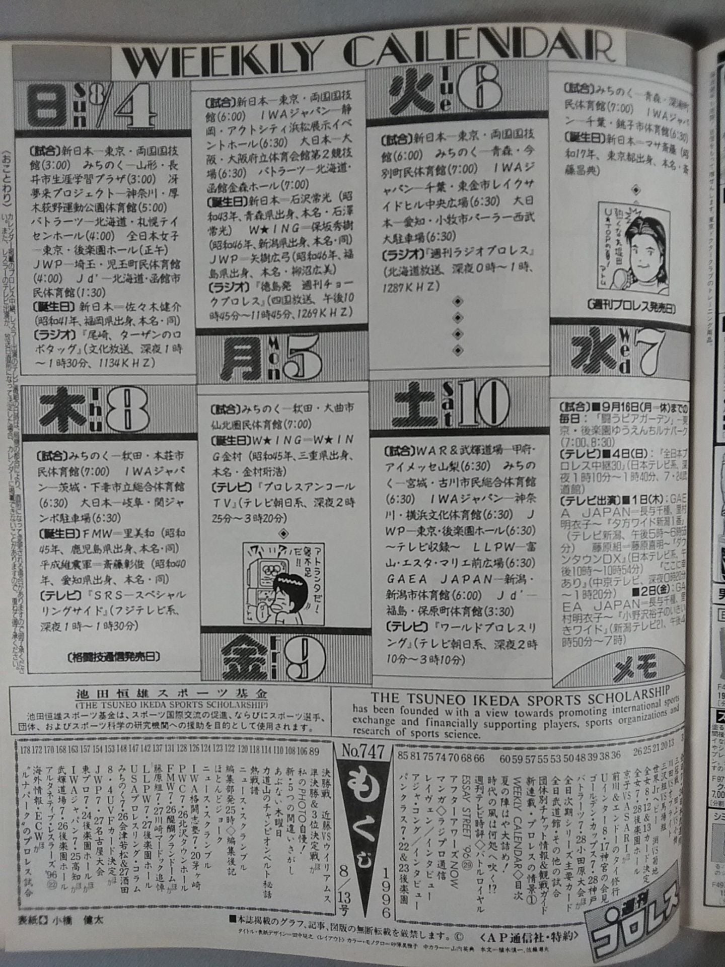 Weekly Pro Wrestling  747