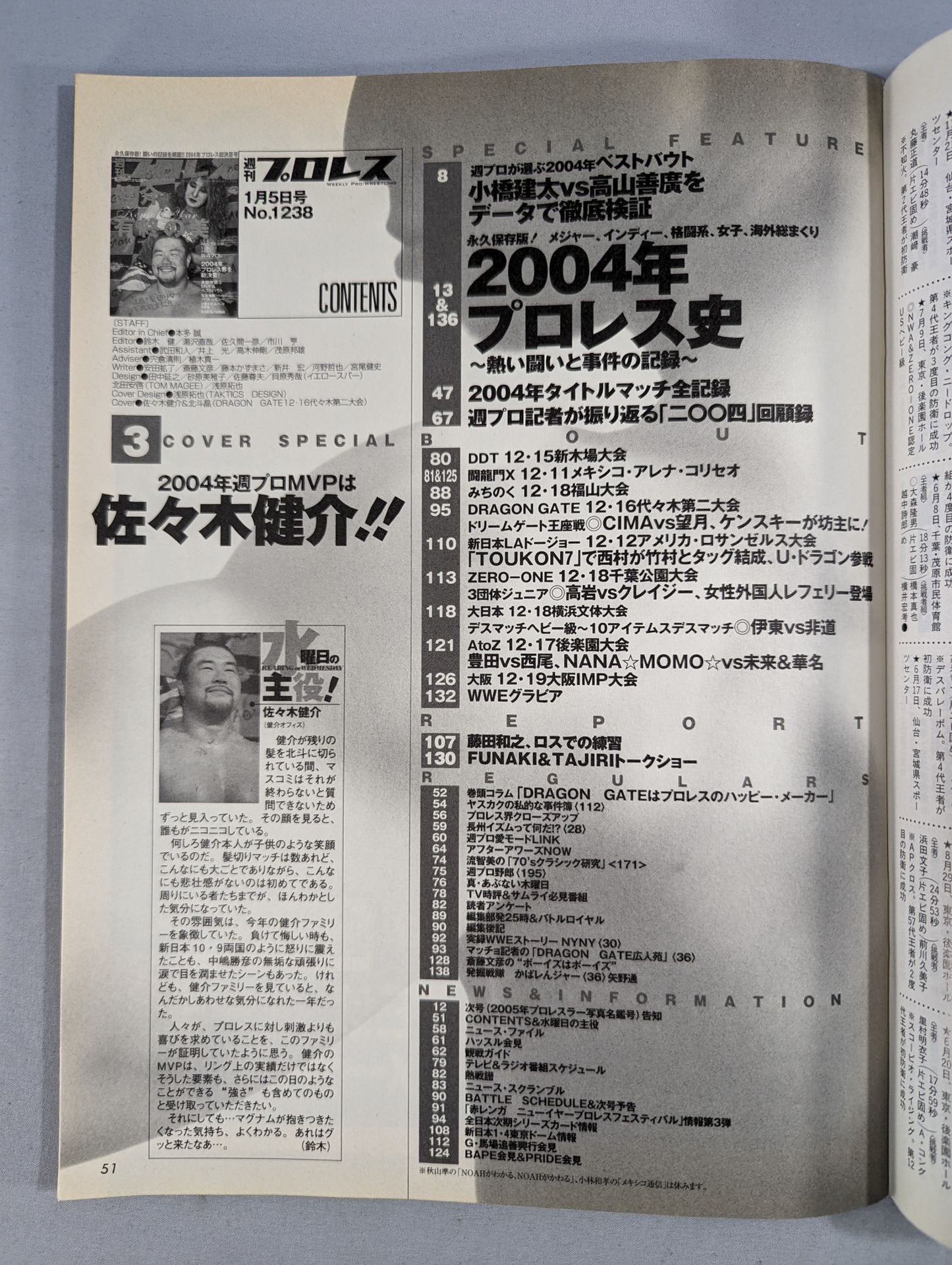 週刊プロレス1238
