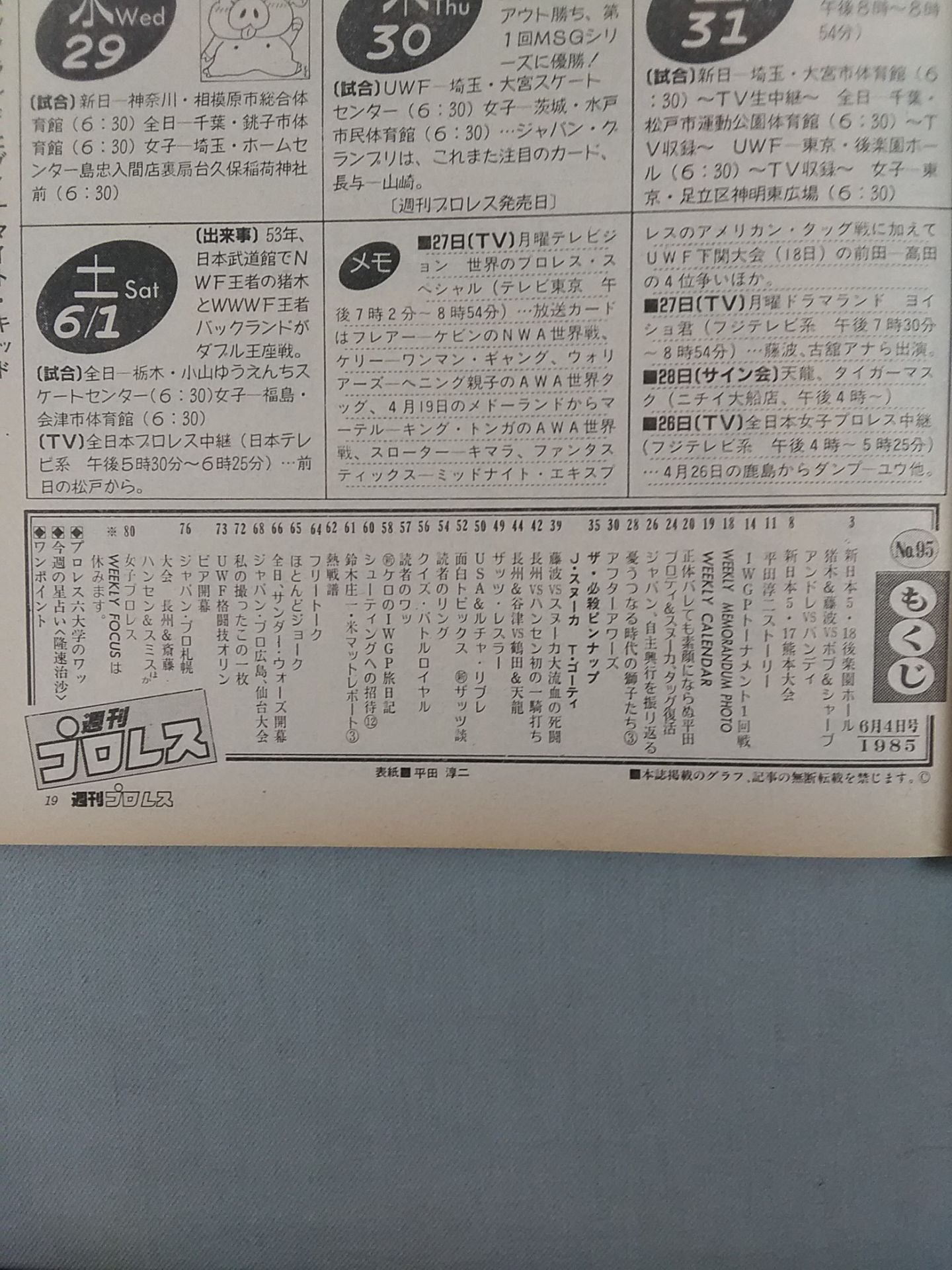 週刊プロレス95