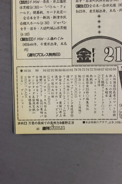 週刊プロレス397
