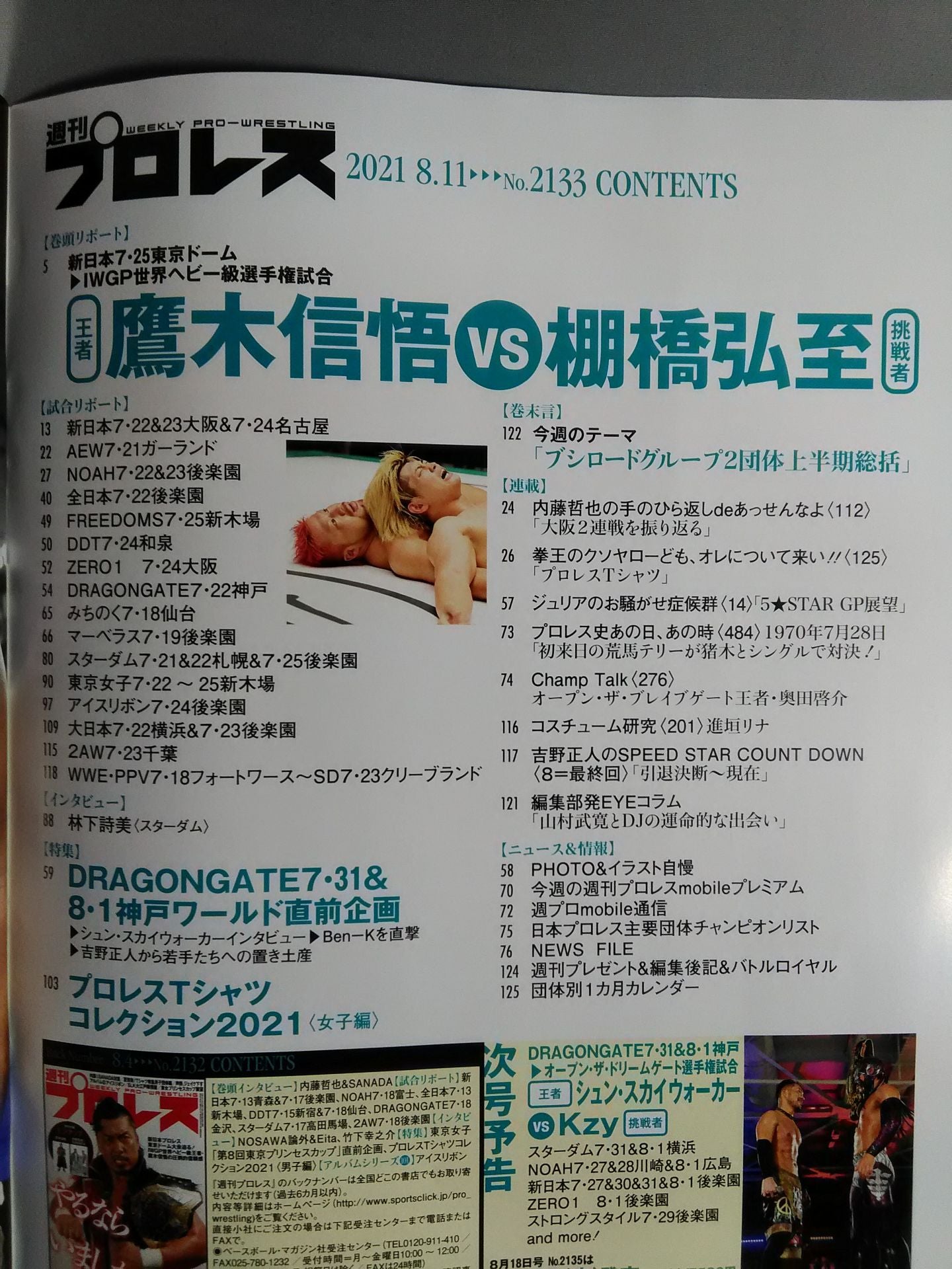 週刊プロレス2133