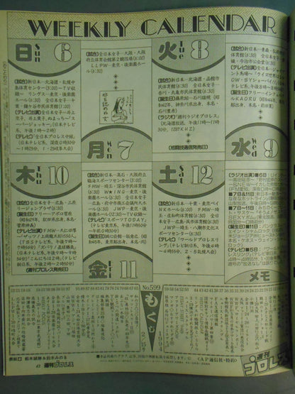 週刊プロレス599