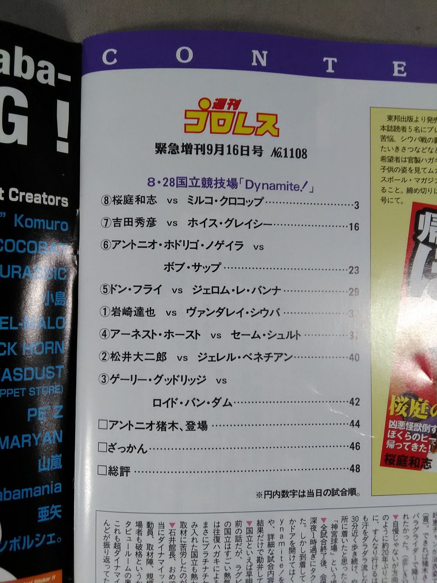 週刊プロレス1108
