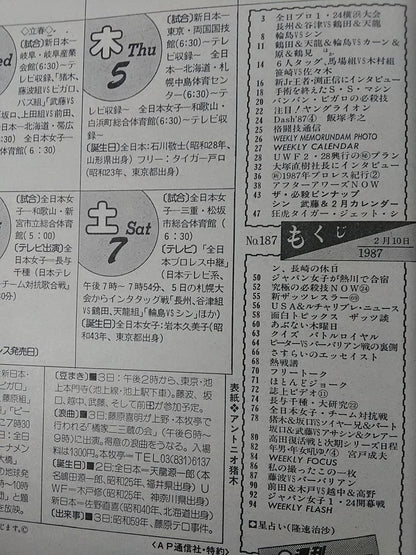 Weekly Pro Wrestling 187