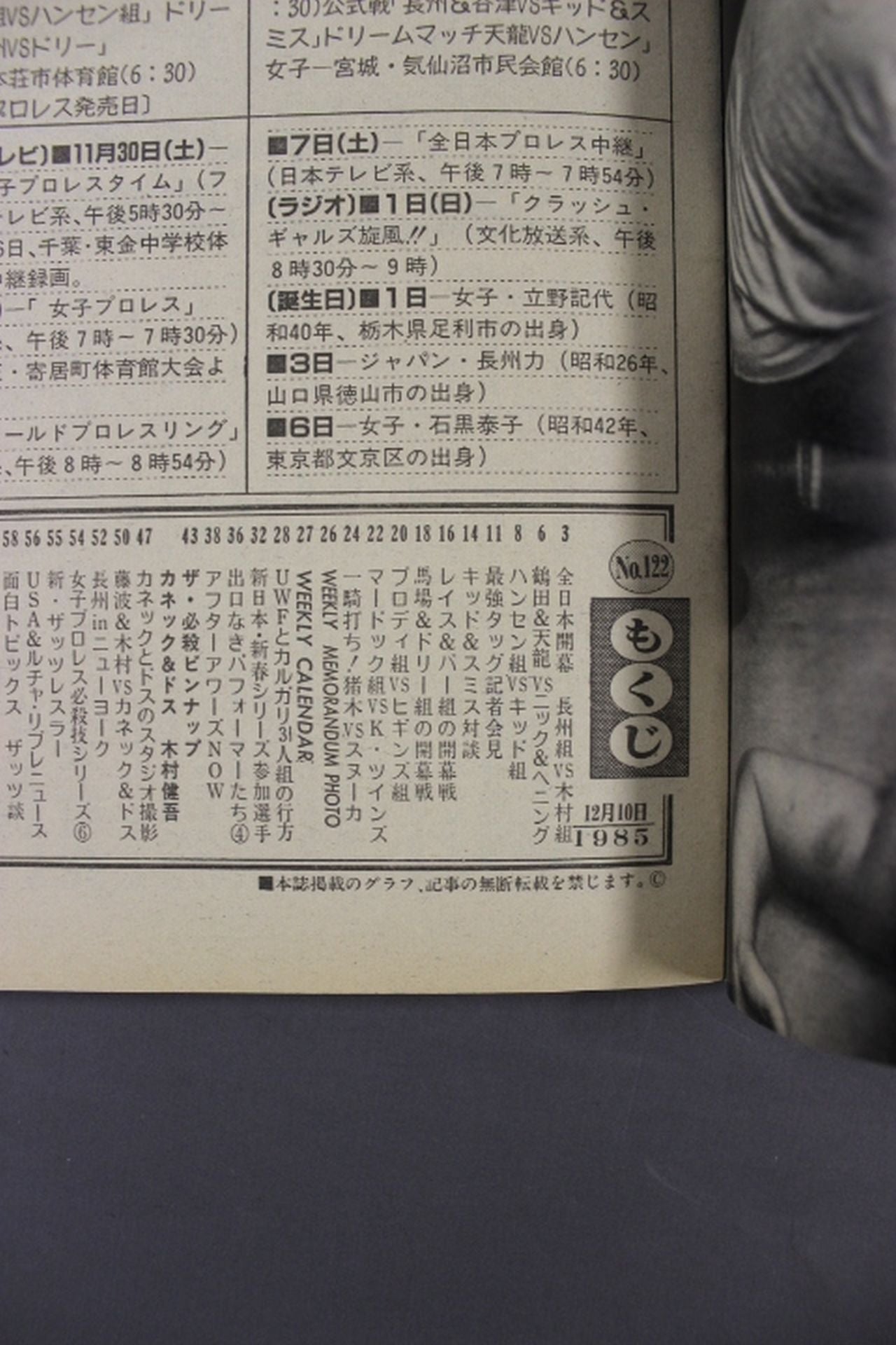 週刊プロレス122