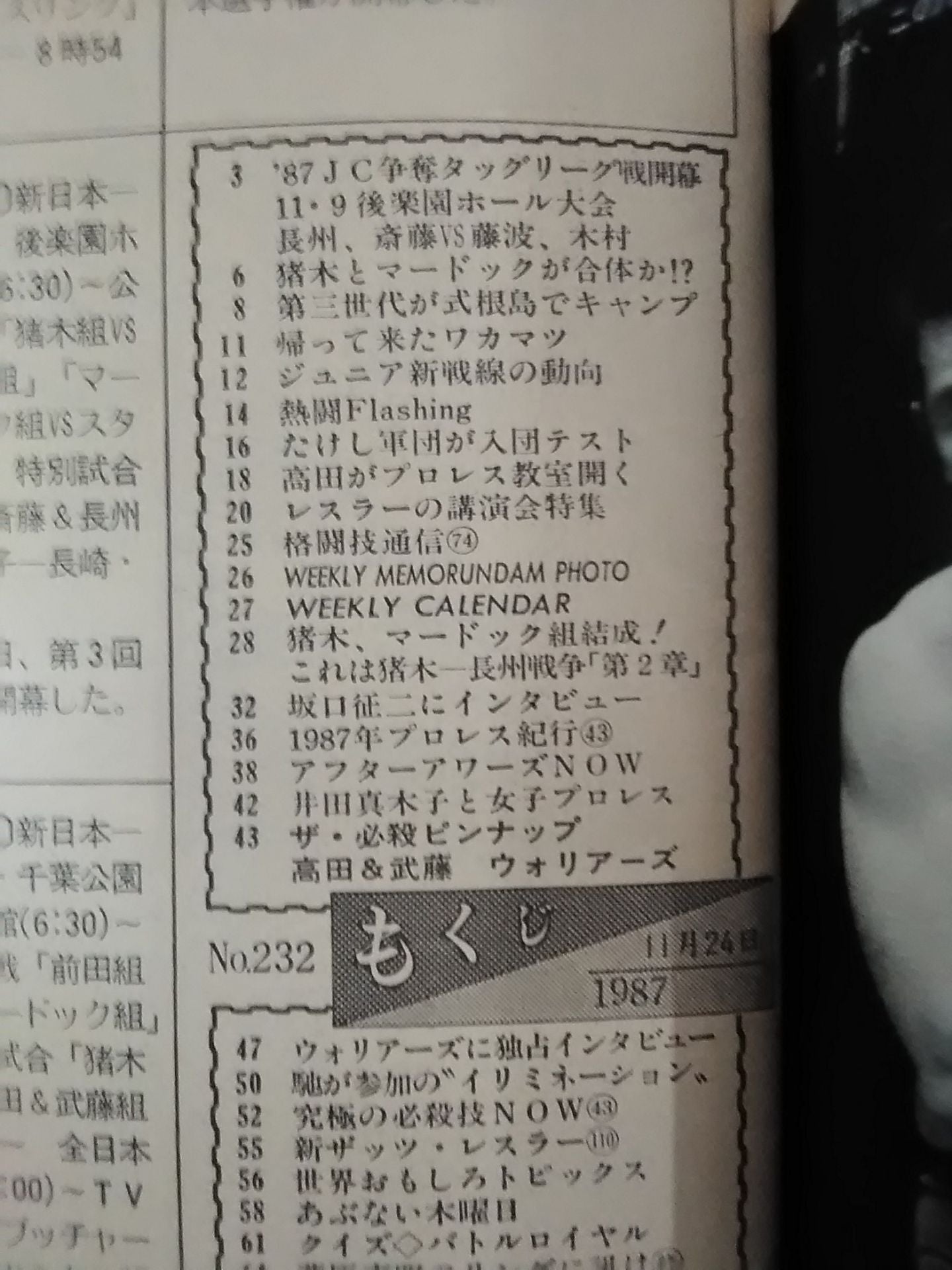 週刊プロレス232