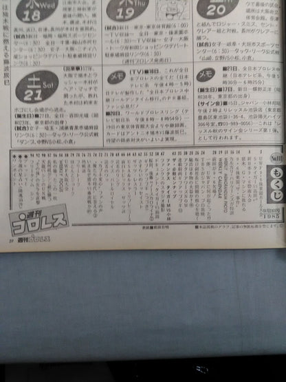 週刊プロレス111