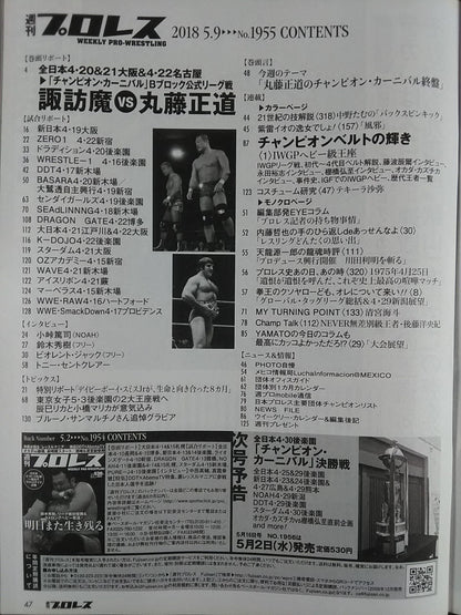 週刊プロレス1955