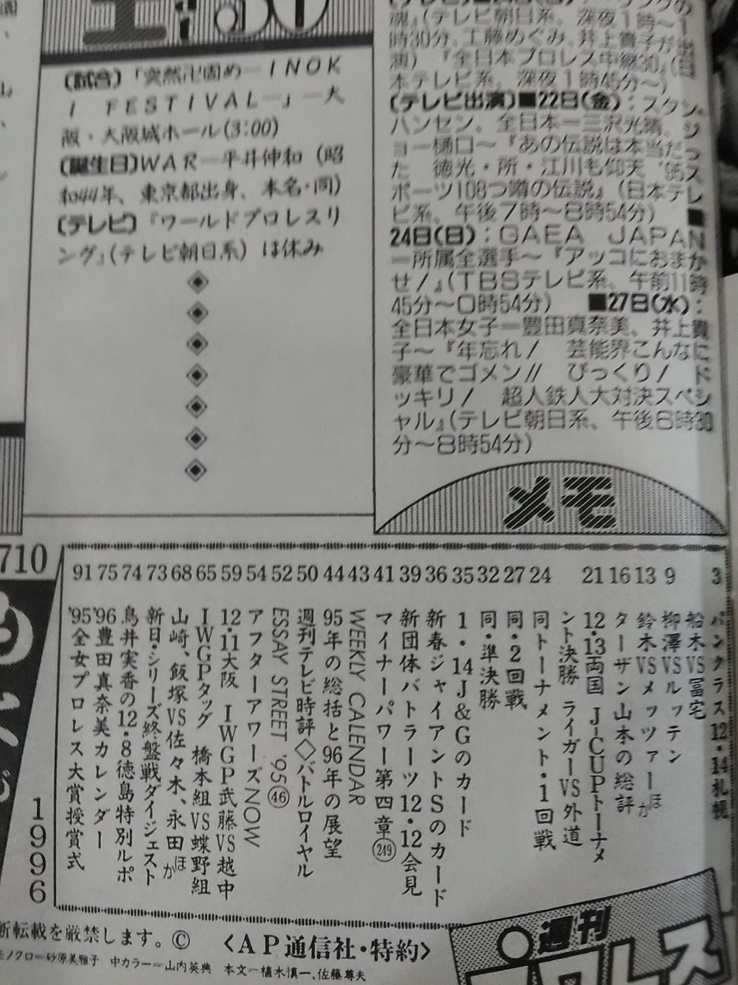 週刊プロレス710