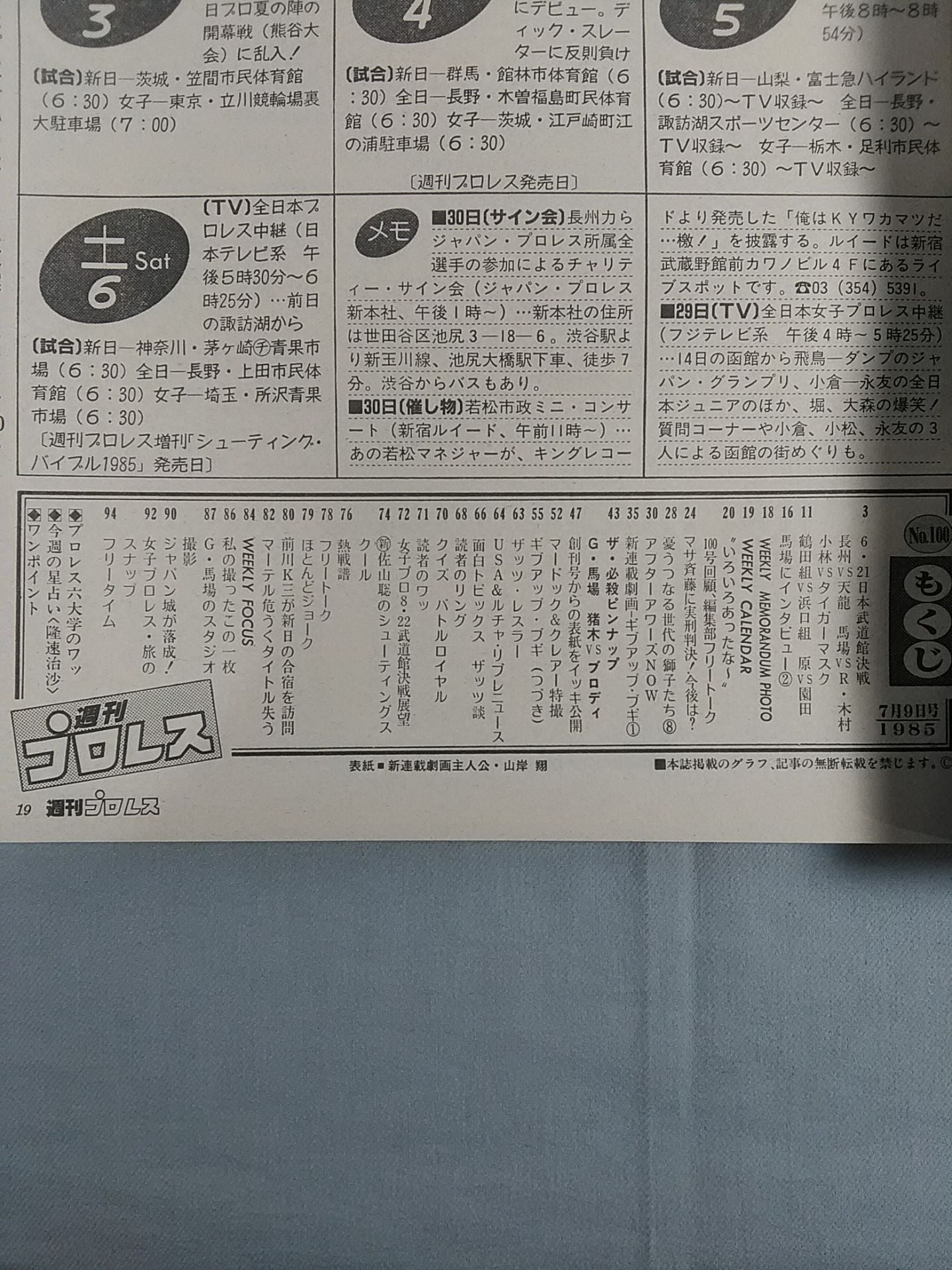 週刊プロレス100