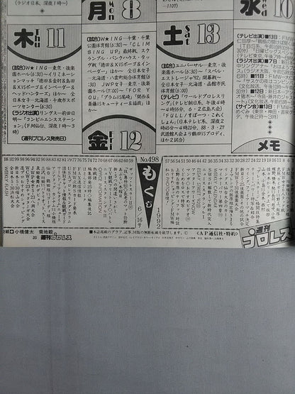 週刊プロレス498