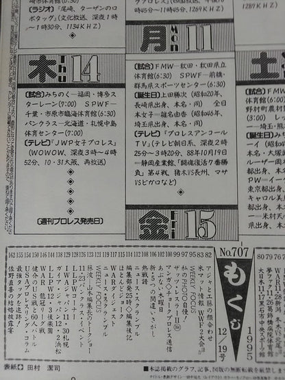 Weekly Pro Wrestling 707