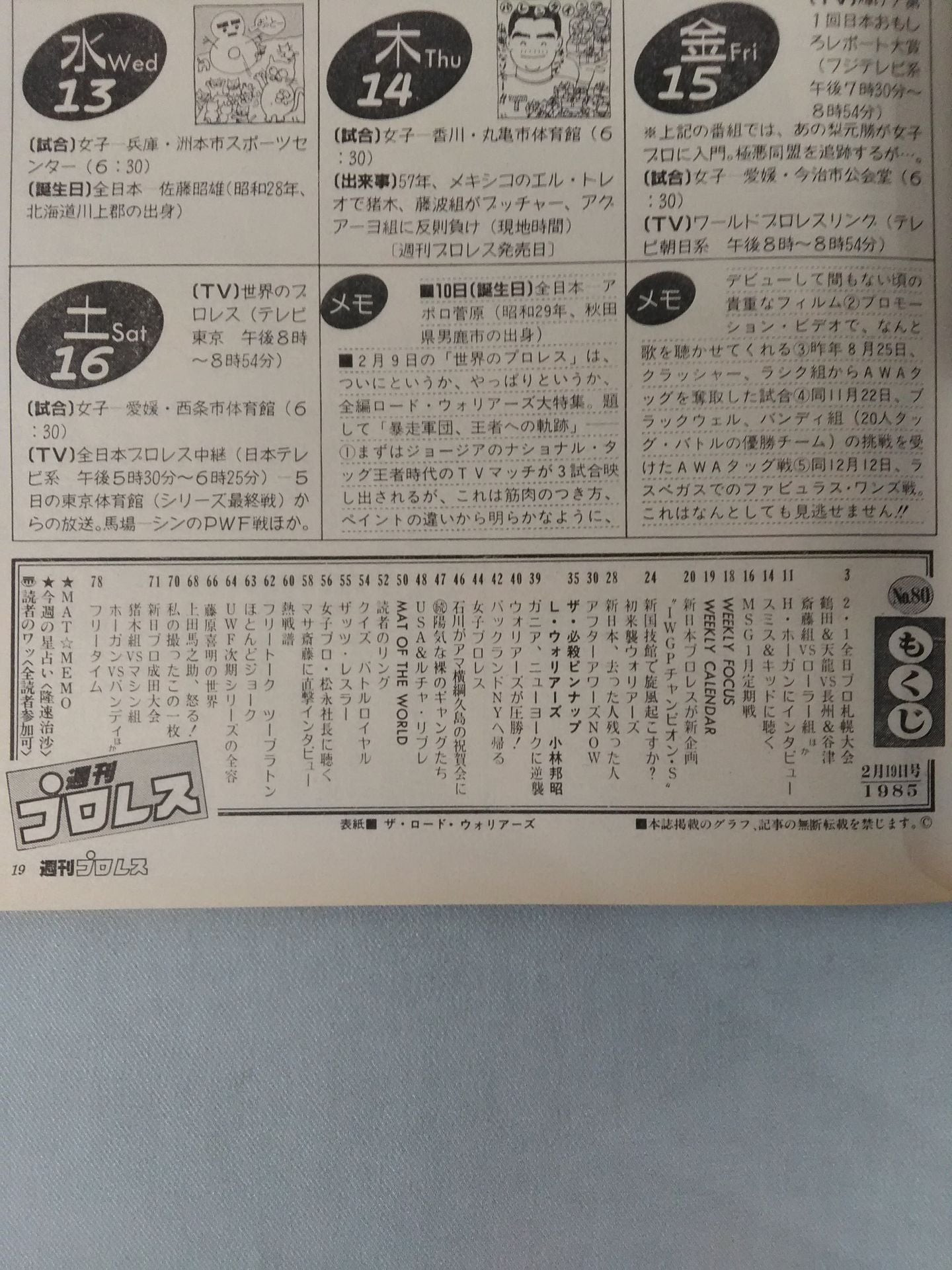 Weekly Pro Wrestling 80