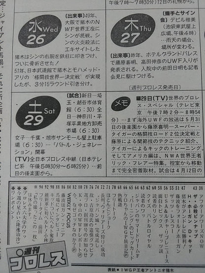 週刊プロレス99