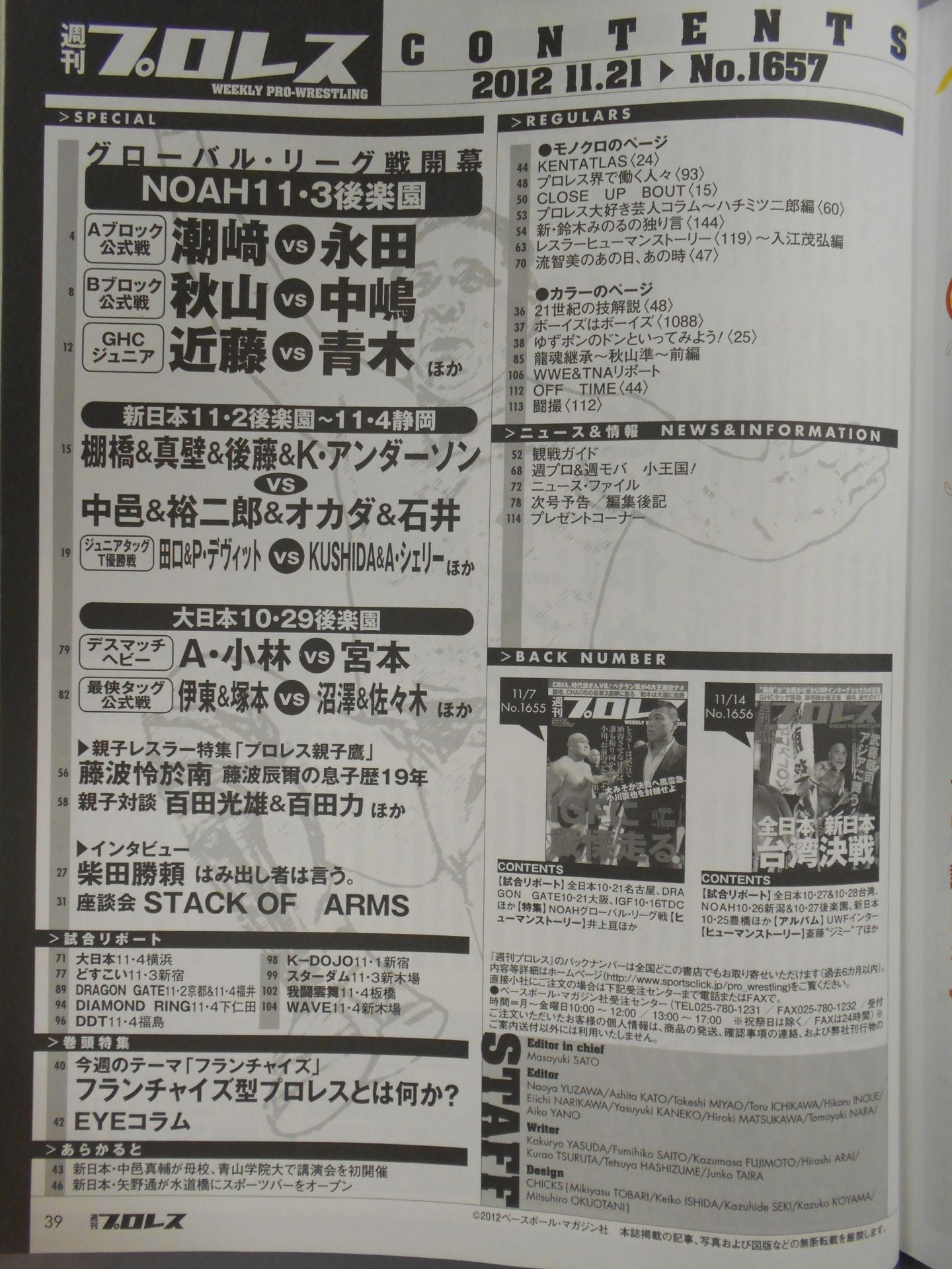 Weekly Pro Wrestling  1657