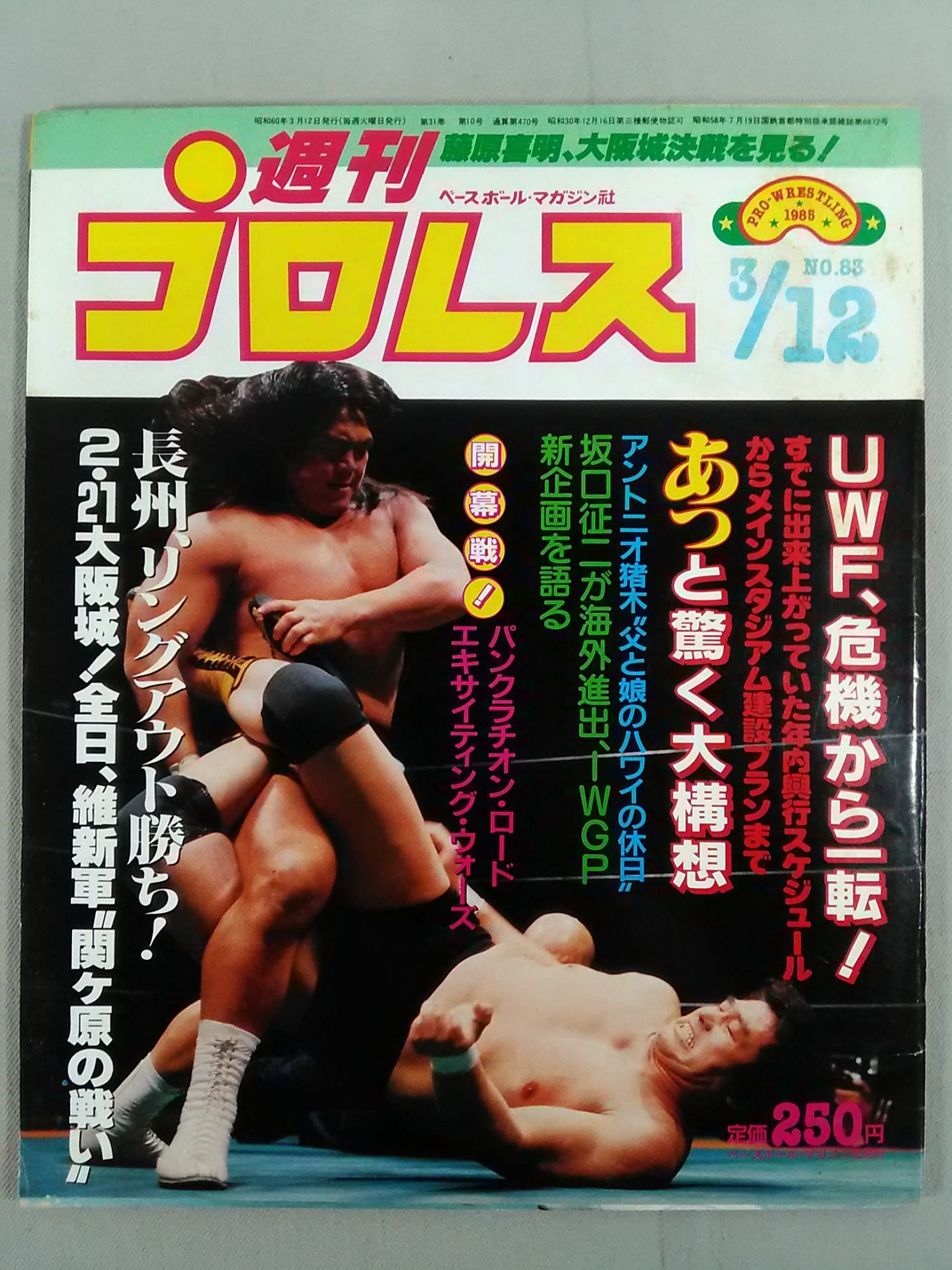 80s 当時物　アルゼンチン代表　トルビオン社製　フロッキー 週刊プロレス83 – 闘道館