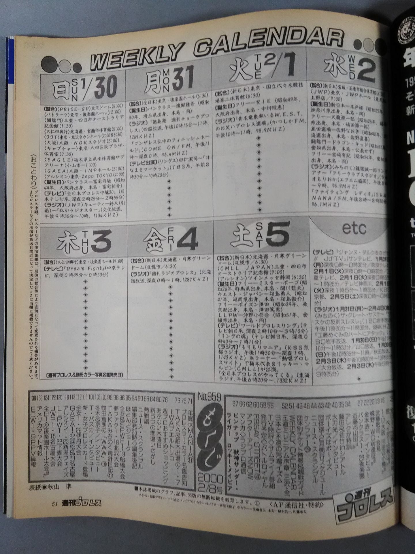 Weekly Pro Wrestling 959