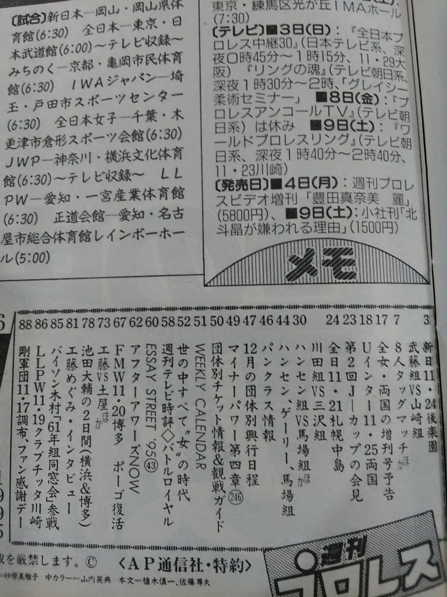 週刊プロレス706