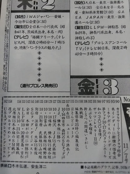 週刊プロレス700