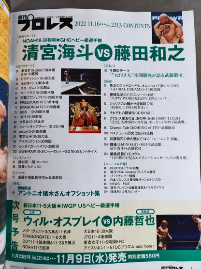 週刊プロレス2213