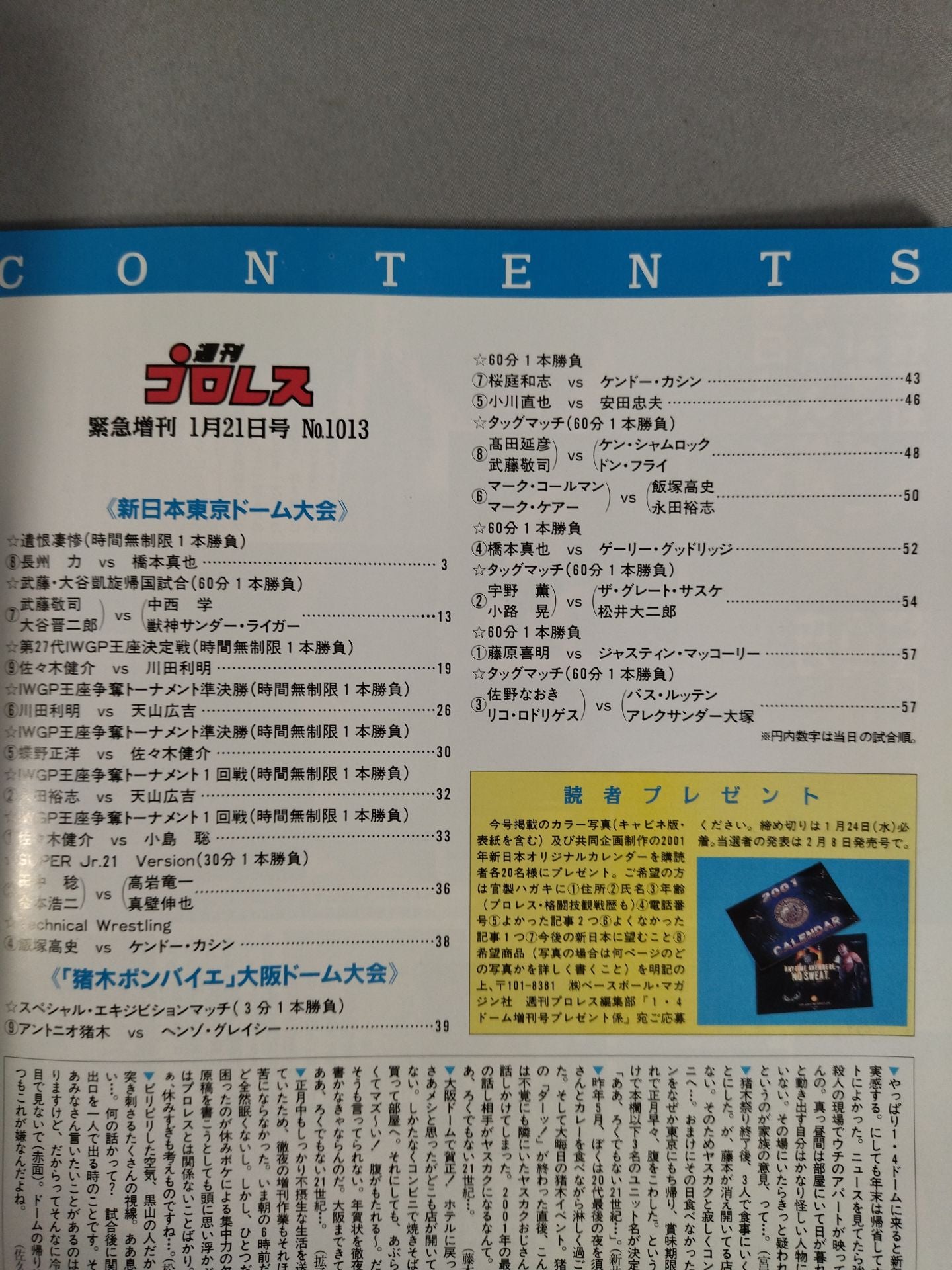 週刊プロレス1013