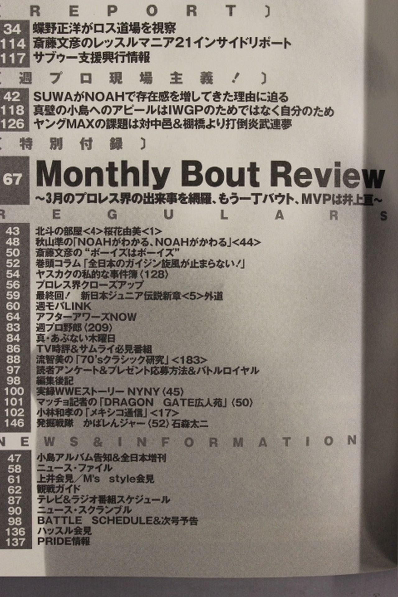 週刊プロレス1255
