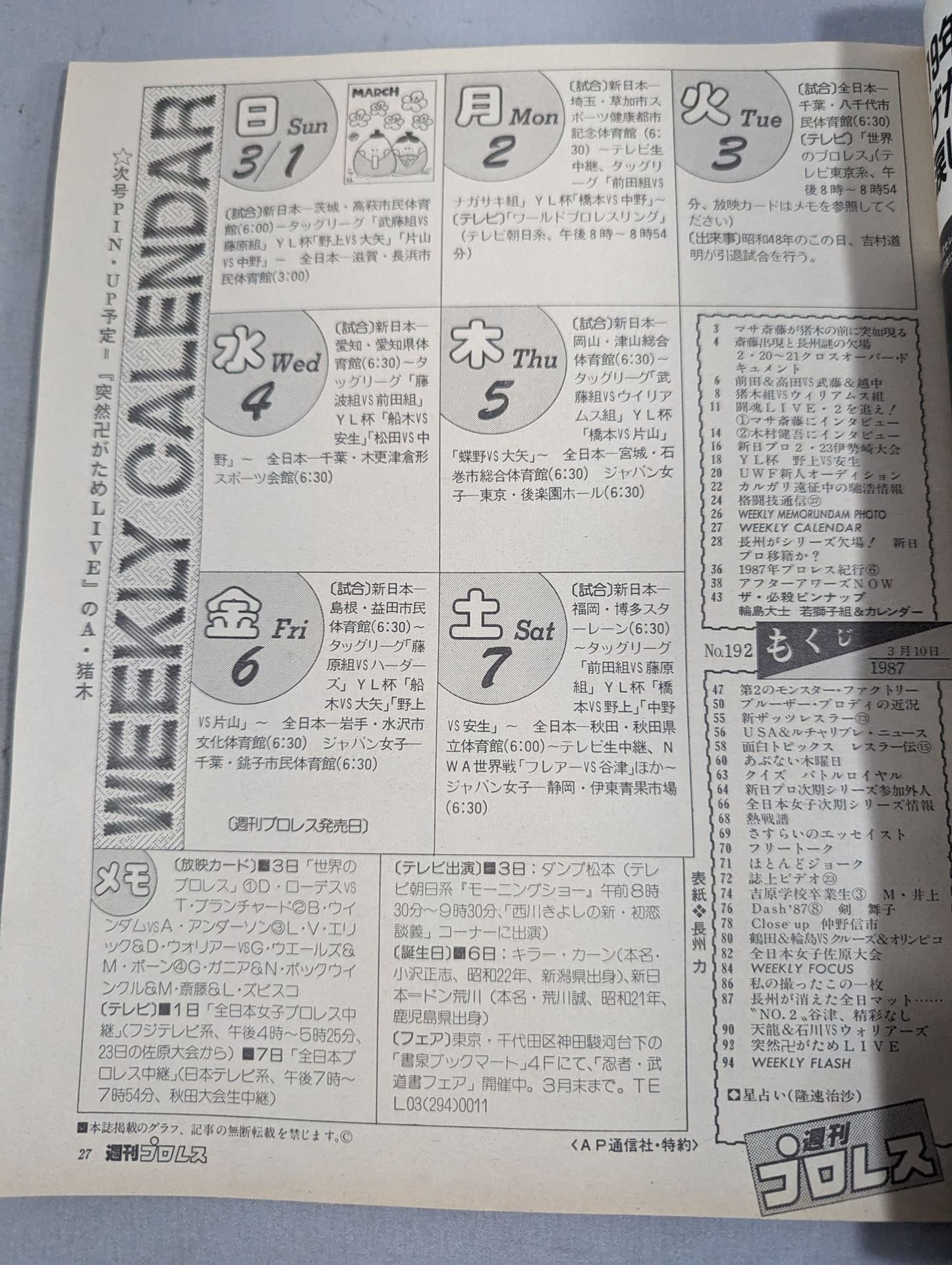 Weekly Pro Wrestling 192
