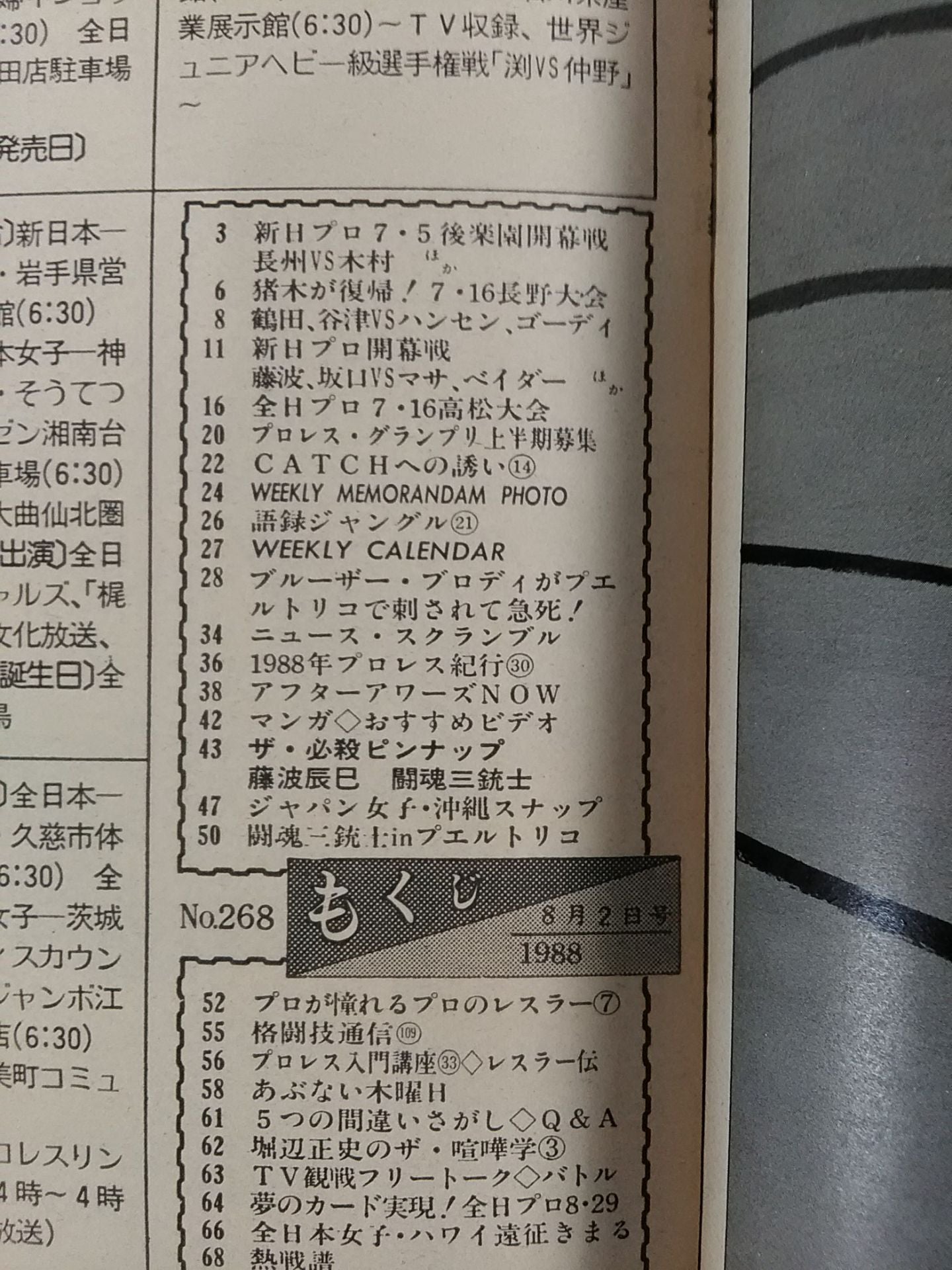 週刊プロレス268